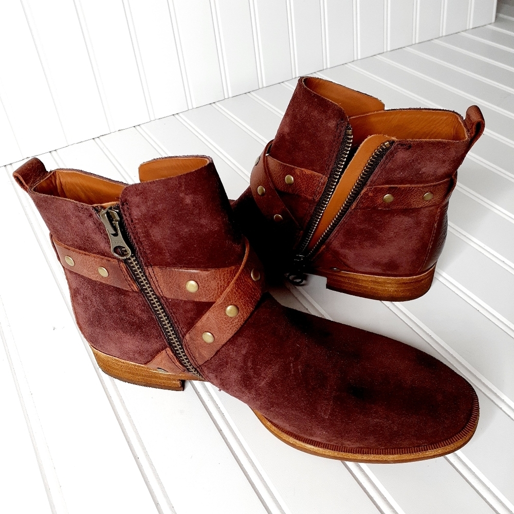 NEW Kork-Ease® Kenai  Burgundy Leather Bootie C296 - Picture 8 of 11